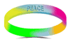 "Peace" Charity Bracelet (Rainbow) image